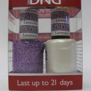DND Gel Polish / Nail Lacquer Duo - 404 Lavender Daisy Star