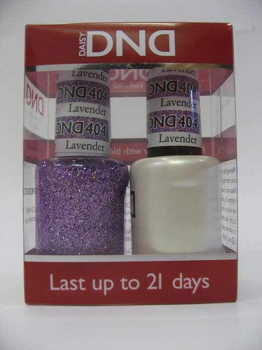 DND Gel Polish / Nail Lacquer Duo - 404 Lavender Daisy Star