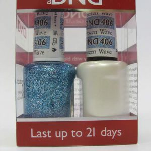 DND Gel Polish / Nail Lacquer Duo - 406 Frozen Wave