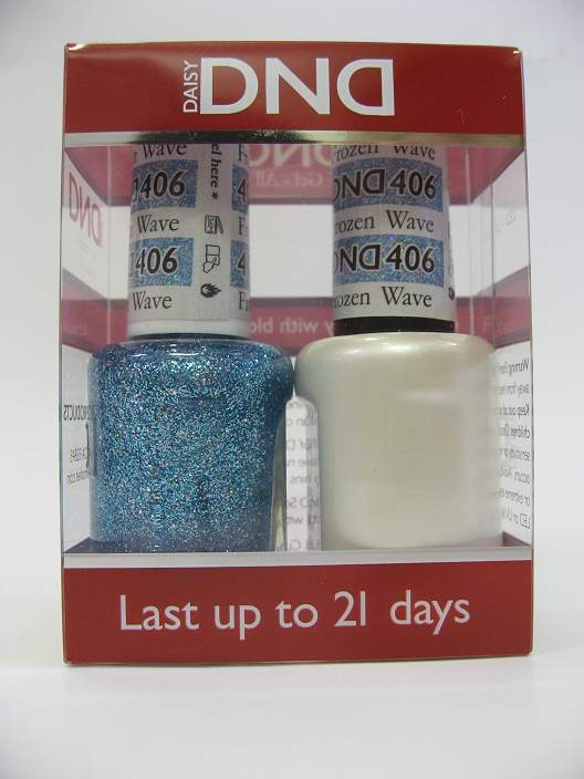 DND Gel Polish / Nail Lacquer Duo - 406 Frozen Wave