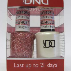 DND Gel Polish / Nail Lacquer Duo - 408 Pinky Star