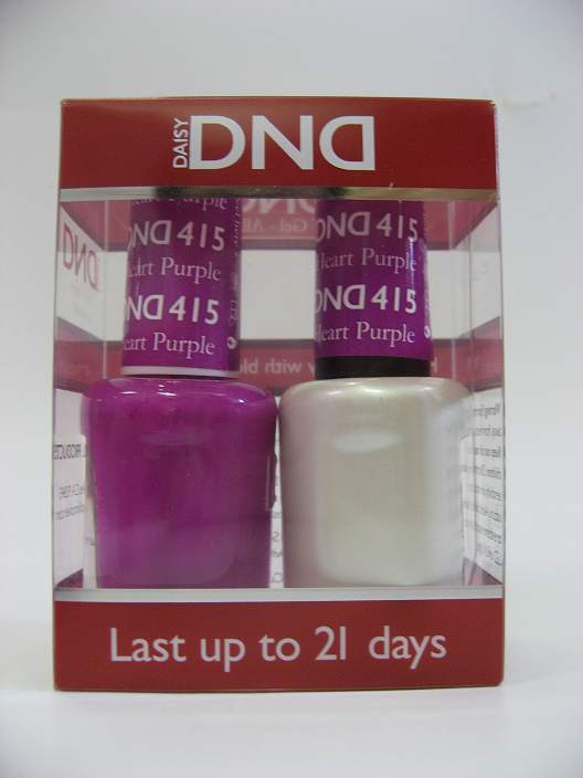 DND Gel Polish / Nail Lacquer Duo - 415 Purple Heart
