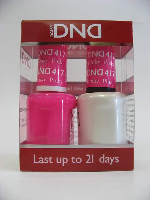 DND Gel Polish / Nail Lacquer Duo - 417 Pinky Kinky