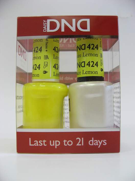 DND Gel Polish / Nail Lacquer Duo - 424 Lemon Juice