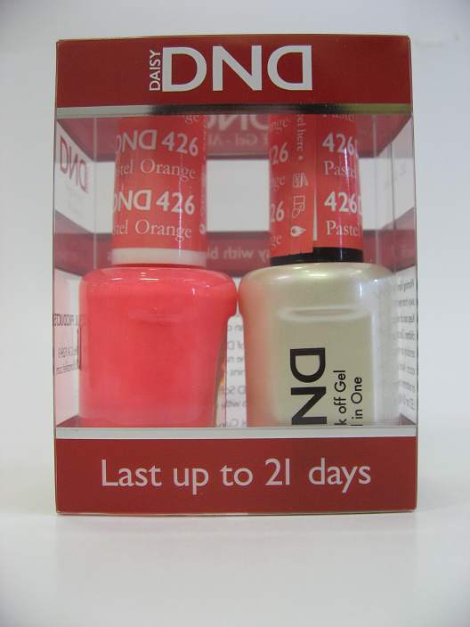 DND Gel Polish / Nail Lacquer Duo - 426 Pastel Orange