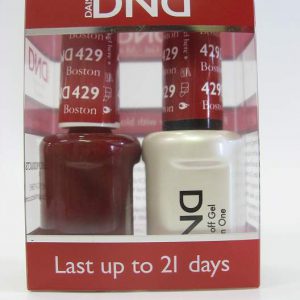 DND Gel Polish / Nail Lacquer Duo - 429 Boston University Red