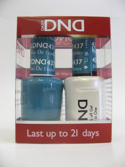 DND Soak Off Gel & Nail Lacquer 437 - Blue De France