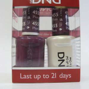DND Soak Off Gel & Nail Lacquer 455 - Plum Passion