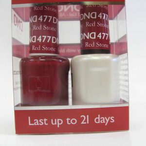 DND Soak Off Gel & Nail Lacquer 477 - Red Stone
