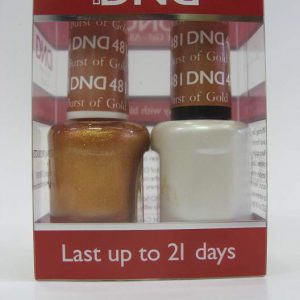 DND Soak Off Gel & Nail Lacquer 481 - Burst Of Gold