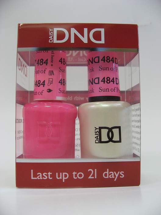 DND Gel Polish / Nail Lacquer Duo - 484 Sun of Pink