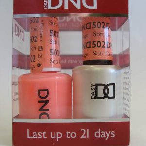 DND Soak Off Gel & Nail Lacquer 502 - Soft Orange
