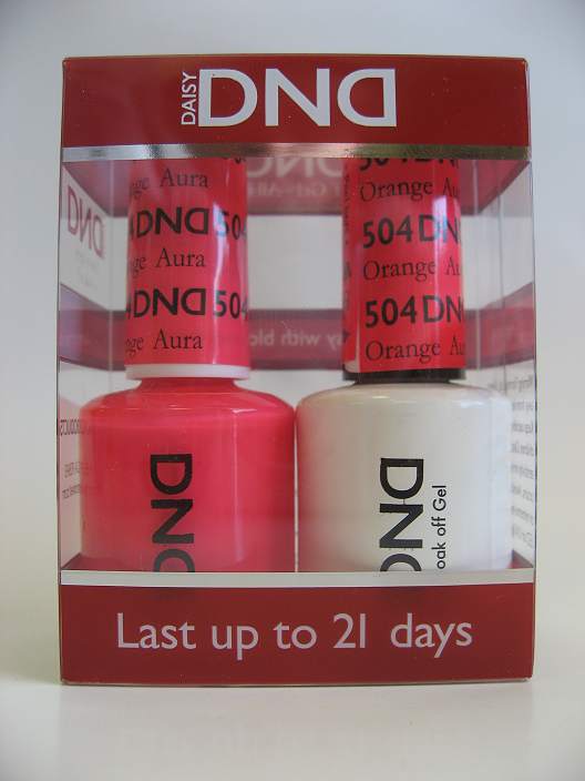 DND Soak Off Gel & Nail Lacquer 504 - Orange Aura