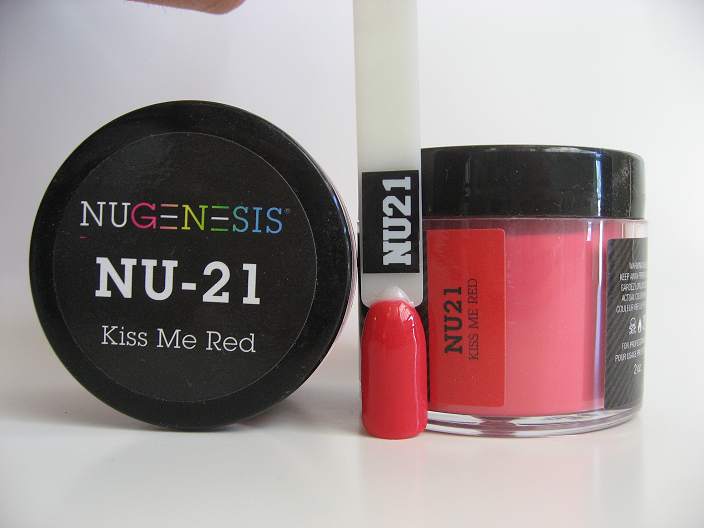 NuGenesis Dipping Powder - Kiss Me Red NU-21