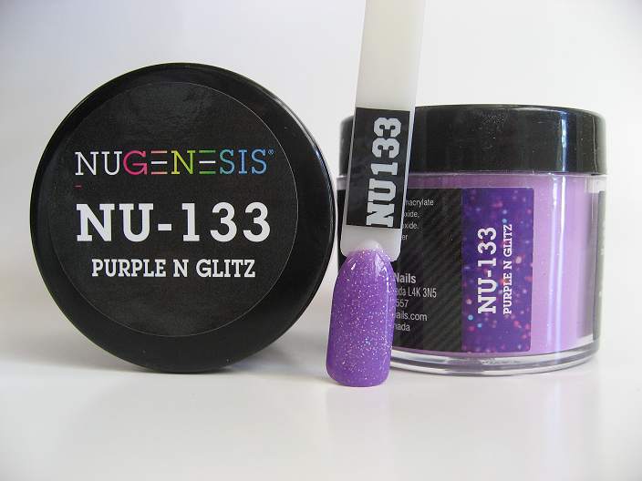 NuGenesis Dipping Powder - Purple N Glitz NU-133